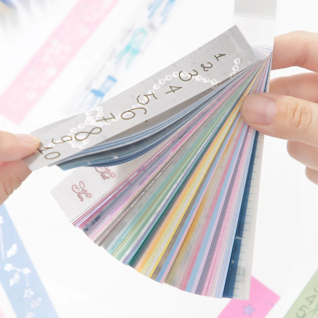 Long Timeline DIY Diary Colored Background Paper Strips | 4 Colors DIY Journal Paper Qme