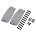 Foldable Car Window Sun Shade Curtains – Adjustable Set of 2 Car Window Sunshade Qme gray