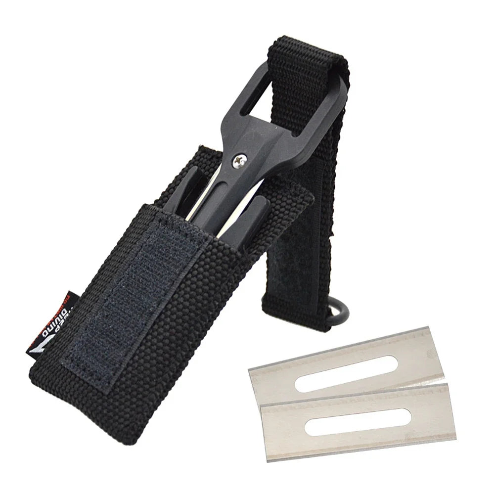 Scuba Diving Cutting Tool – Spearfishing Dive Knife Set Dive Cutting Tool Qme Black