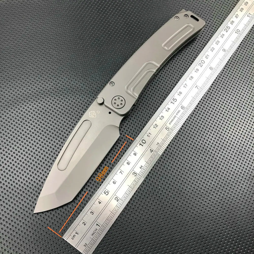 TRSKT MKT D2 Steel Folding Pocket Knife – EDC Camping Tool Folding Pocket Knife Qst