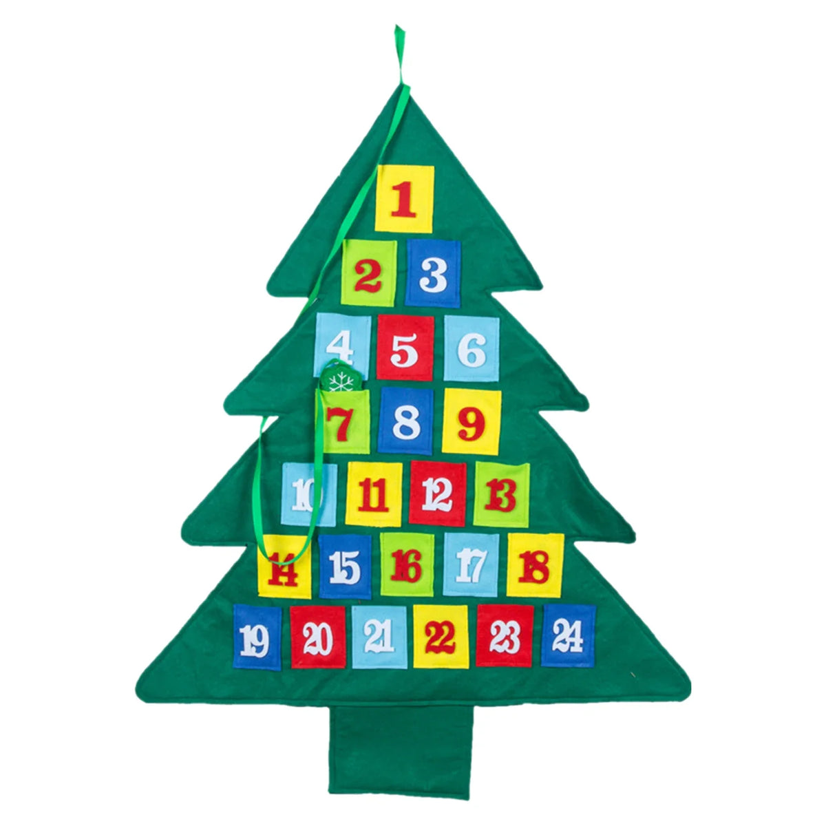Christmas Tree Wooden Advent Calendar Countdown Decoration Advent Calendar Qme Green China Mainland