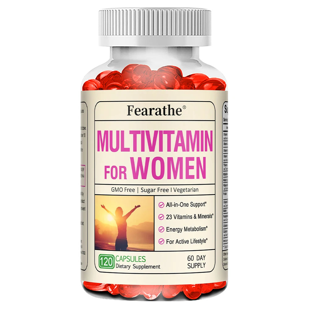 Women's Daily Multivitamin 120 Capsules – Energy & Immune Support Women's Multivitamin Qst 120 count - 1 bottle