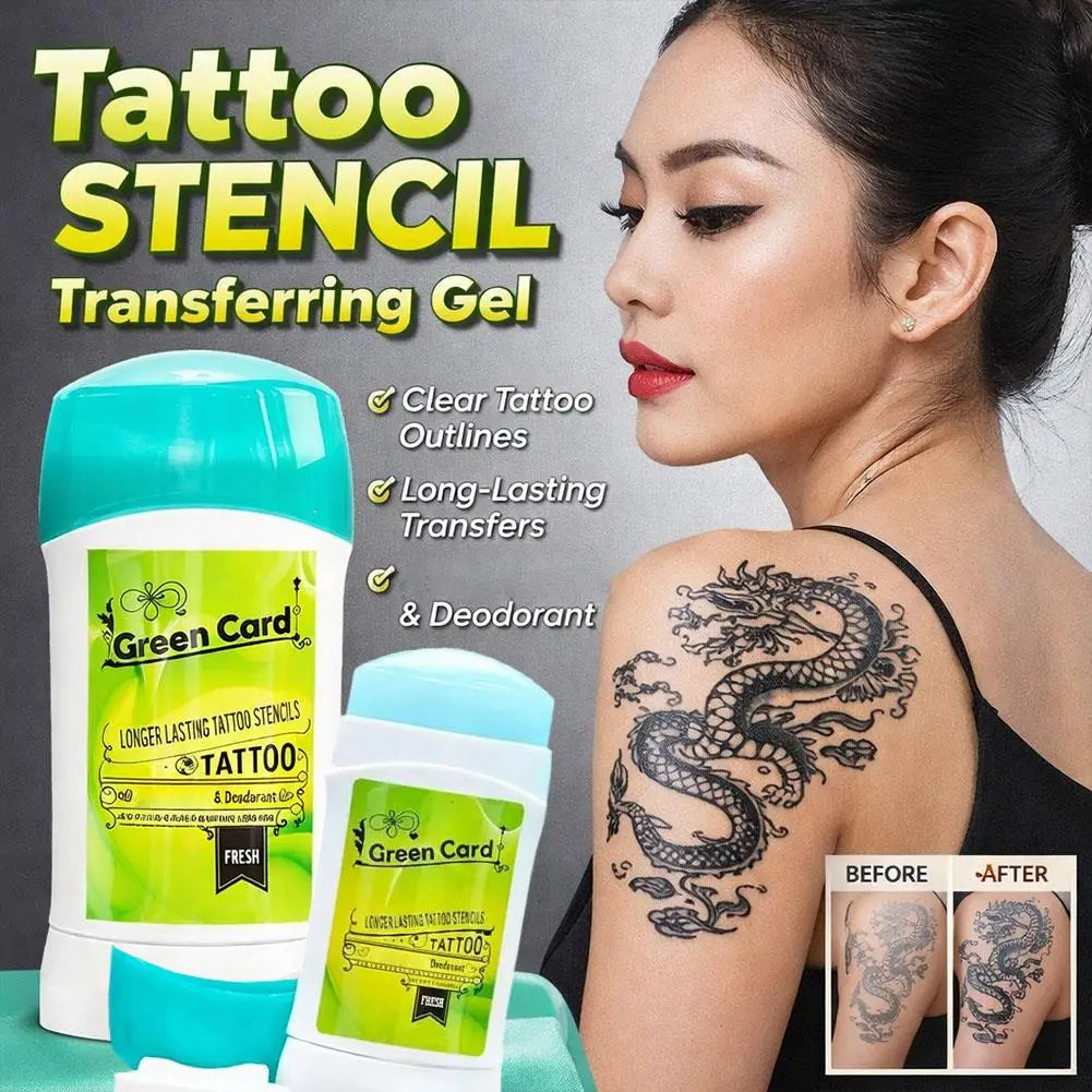 Tattoo Transfer Gel Stencil Stick Cream – Skin-Safe & Pro Tattoo Stencil Gel Qme