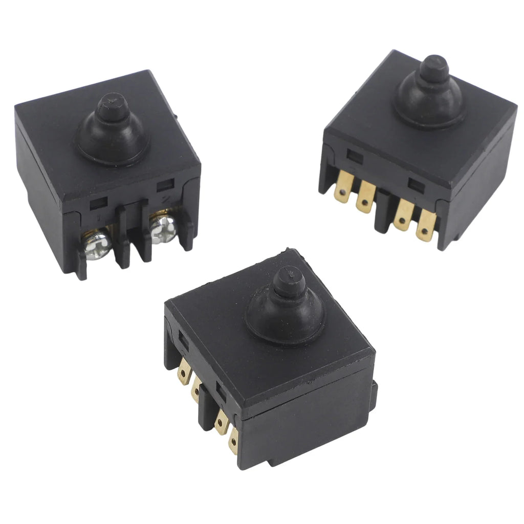 3-Pack Push Button Switch Replacement for Bosch GWS6100 Grinder Power Tool Switch Qme