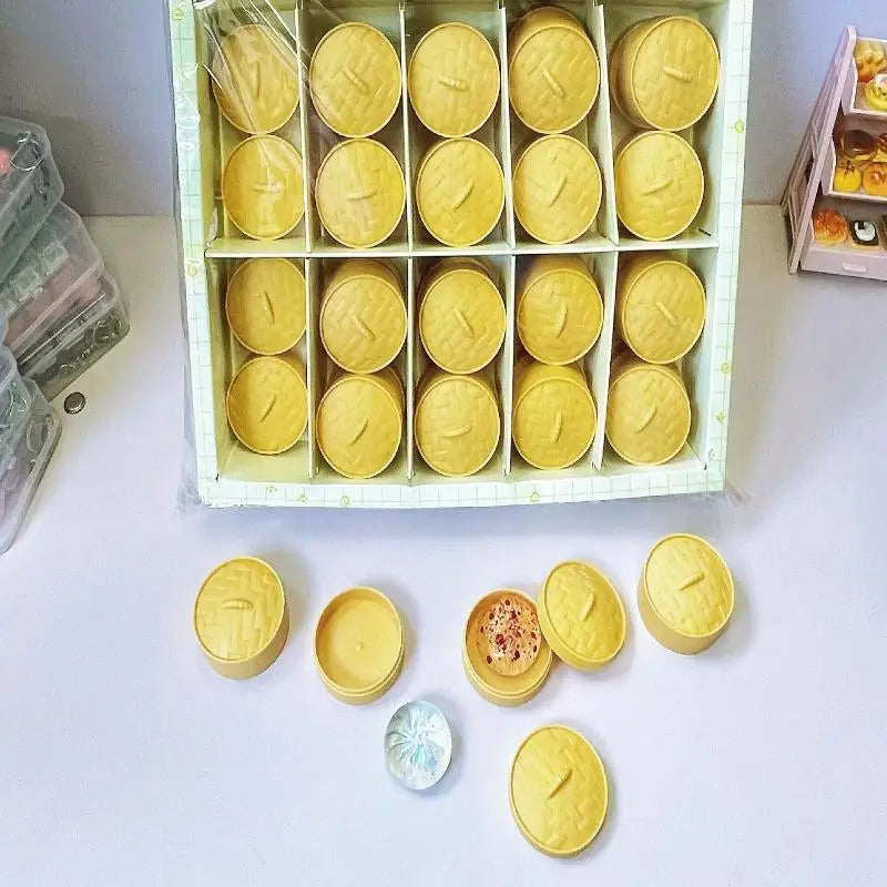 Mini Soup Dumpling Squishy Toy – Crystal Bun Slow Rise TPR Novelty Squishy Toy Qme Default Title