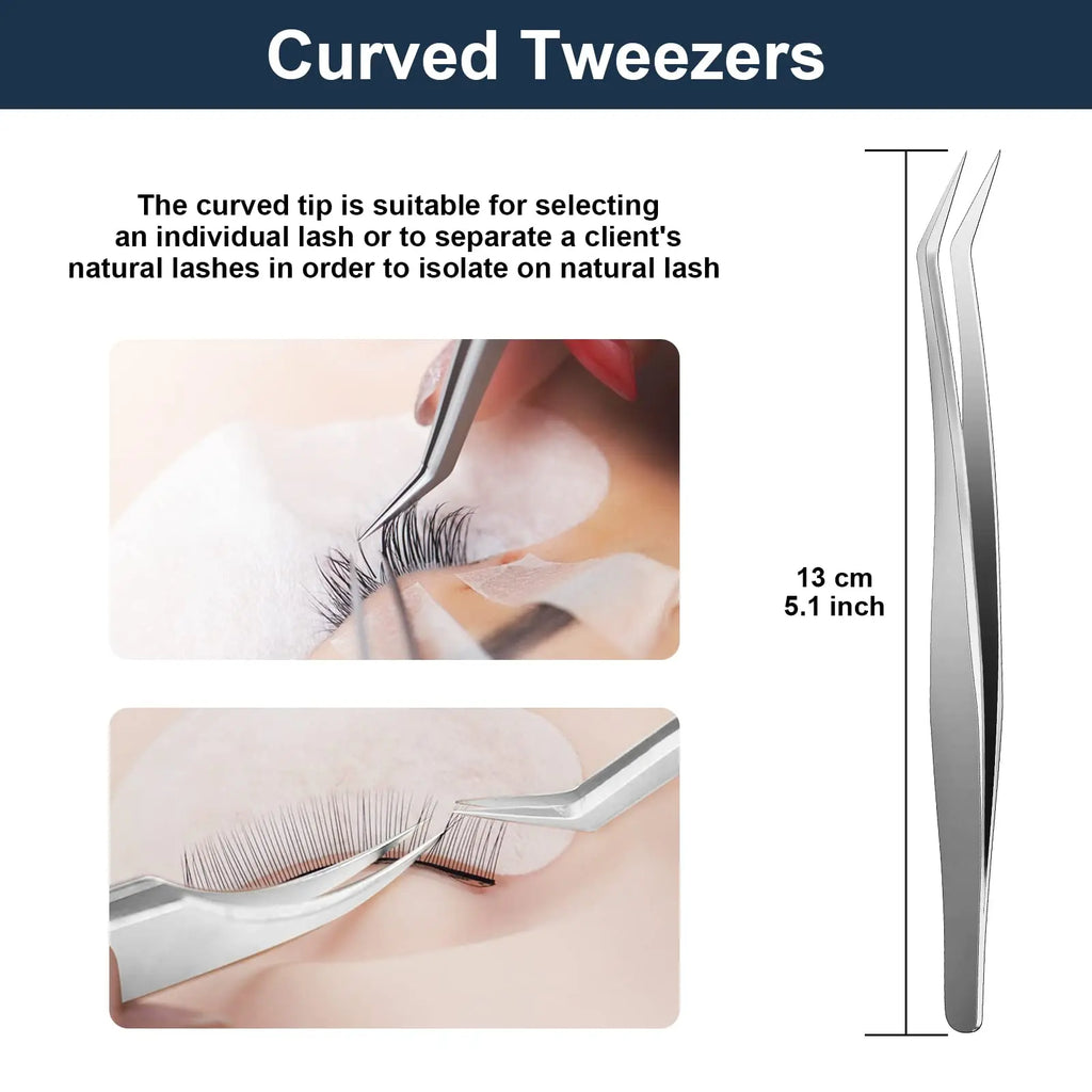 Qme Volume Tweezers Eyelash Extensions 3D 6D 10D Lash Fan Lash Extension Tweezers Qme