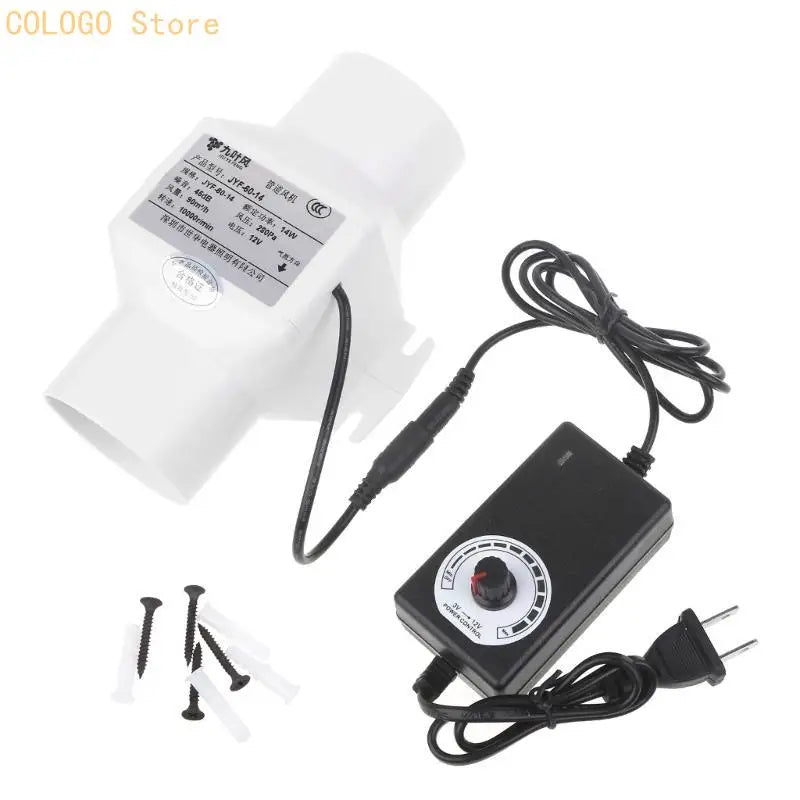 Low Noise Inline Duct Extractor Fan | Speed-Regulating Blower Inline Duct Fan Qme