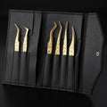 Qme High-Precision False Eyelash Tweezers Set – 6 Pcs Eyelash Tweezers Set Qme 01