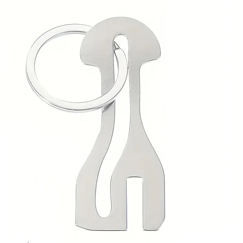 Reusable Stainless Steel Shopping Cart Token Trolley Keychain Trolley Token Keychain Qme 1PC