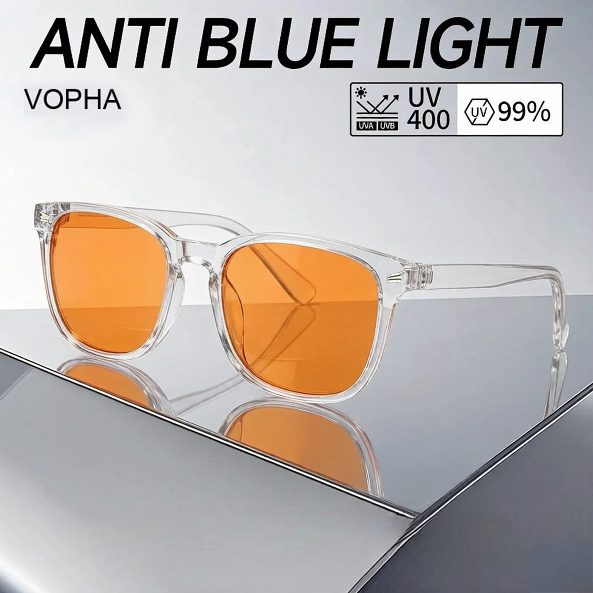 VOPHA S70 Blue Light Blocking Glasses – Amber Lenses Blue Light Glasses Qst
