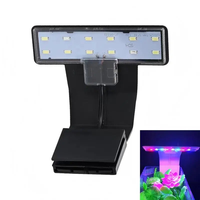 Ultra-Thin Clip-On LED Aquarium Light | 3 Modes Full Spectrum Aquarium LED Light Qme A