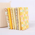 Flower Printed Cotton Patchwork Fabric – DIY Sewing & Quilting Patchwork Sewing Fabric Qme 7pcs yellow 25X25cm