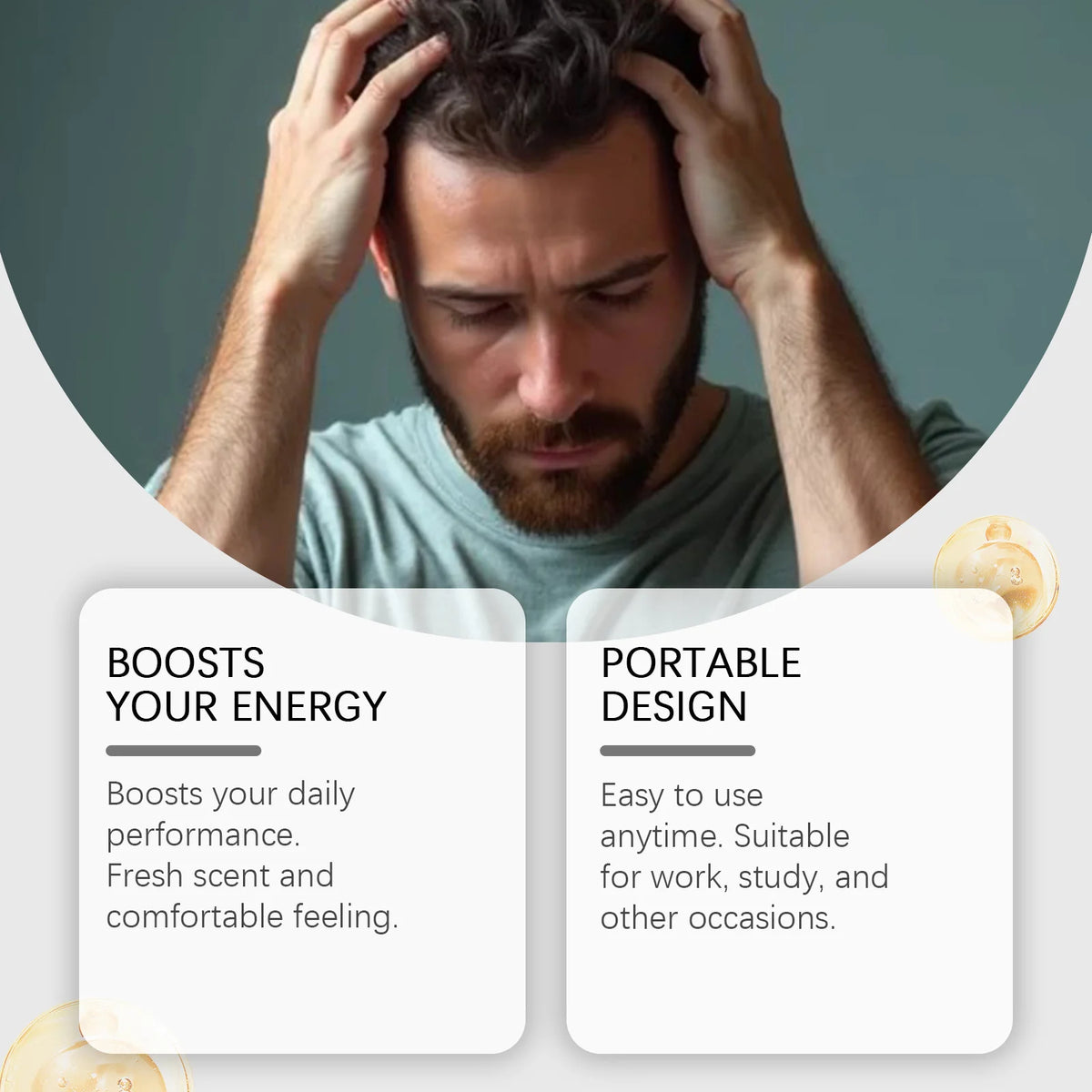 South Moon Men's Energizing Nasal Inhaler – Focus & Refresh Aromatherapy Inhaler Qst