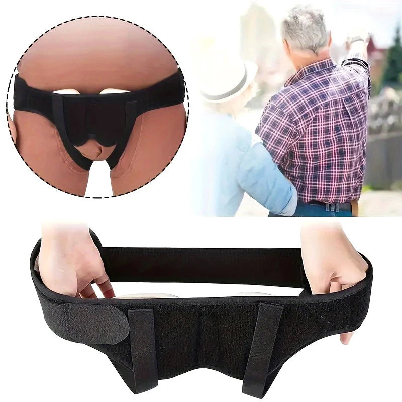 Men's Adjustable Inguinal Groin Support Belt & Compression Pads Groin Support Belt Qst