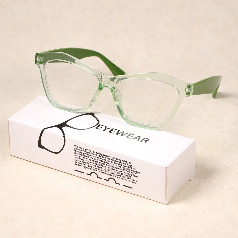 VOPHA Cat Eye Auto Focus Reading Glasses – Clear Lens Unisex Reading Glasses Qst