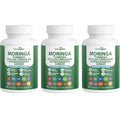 Googeer Moringa Turmeric Capsules w/ Ashwagandha & Ginger 60ct Herbal Supplement Qst 180 Count(Pack of 3)