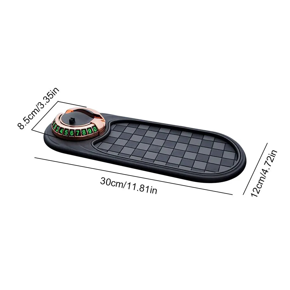 Dashboard Non-Slip Silicone Pad Mat & Car Phone Holder Dashboard Organizer Mat Qme