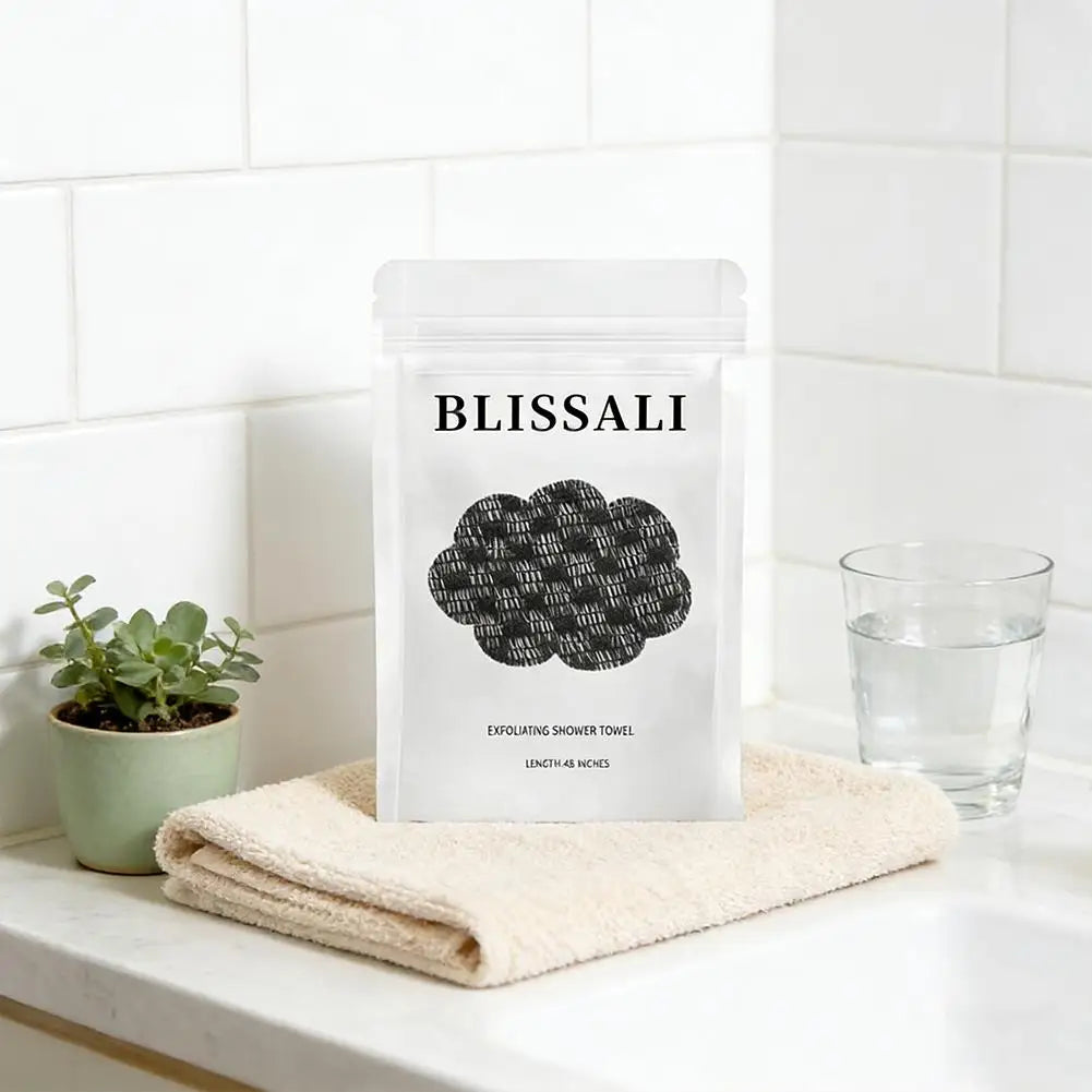 Dual-Sided Exfoliating Back Scrubbing Towel | Body Scrub Exfoliating Body Scrubber Qme