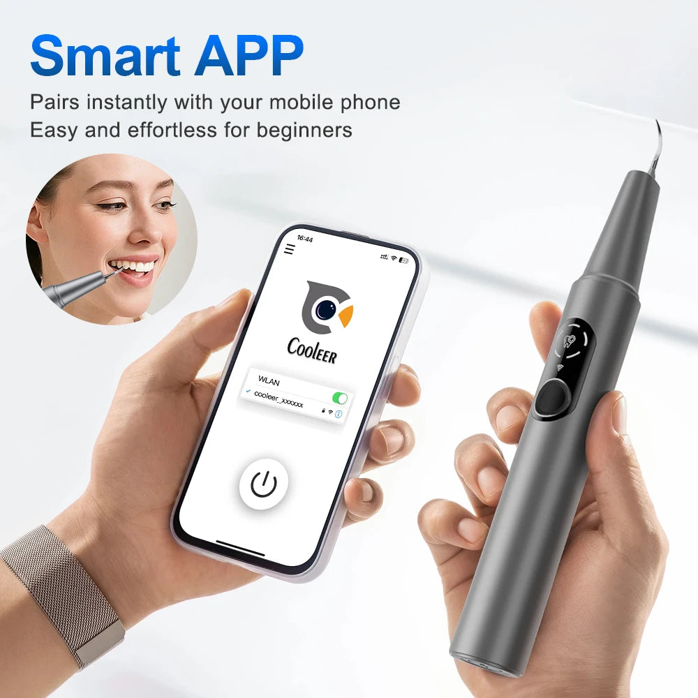 Ultrasonic Dental Scaler HD Camera LED Light – 5 Modes Ultrasonic Dental Scaler Qst