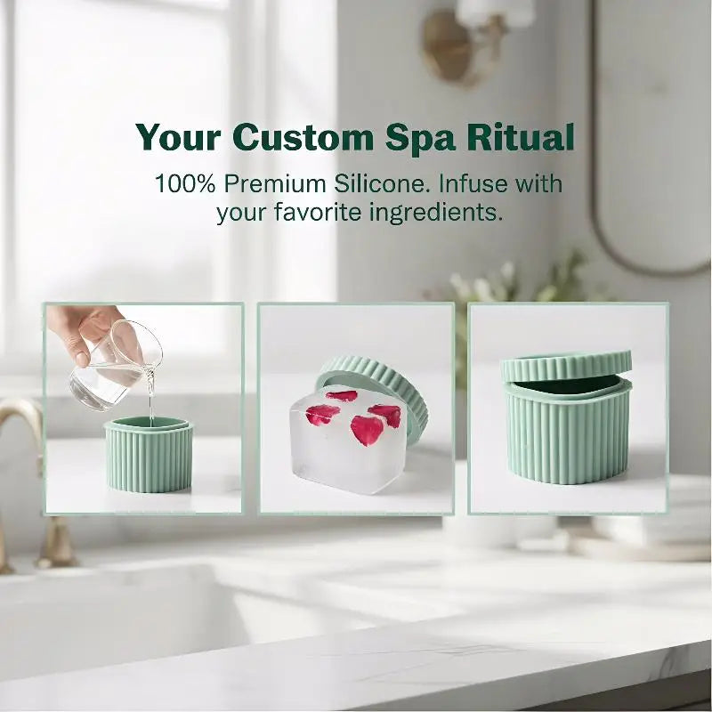 Silicone Face Ice Cube Mold Roller – Skincare Beauty Tool Facial Ice Roller Qme