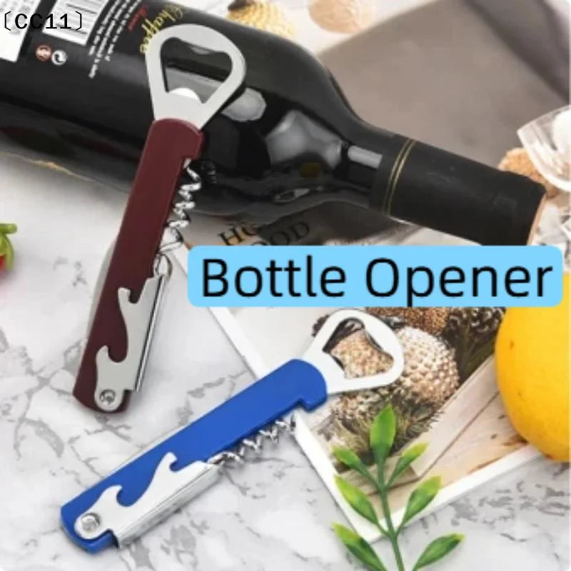 Portable Stainless Steel Beer Can & Wine Bottle Opener Can & Bottle Opener Qme