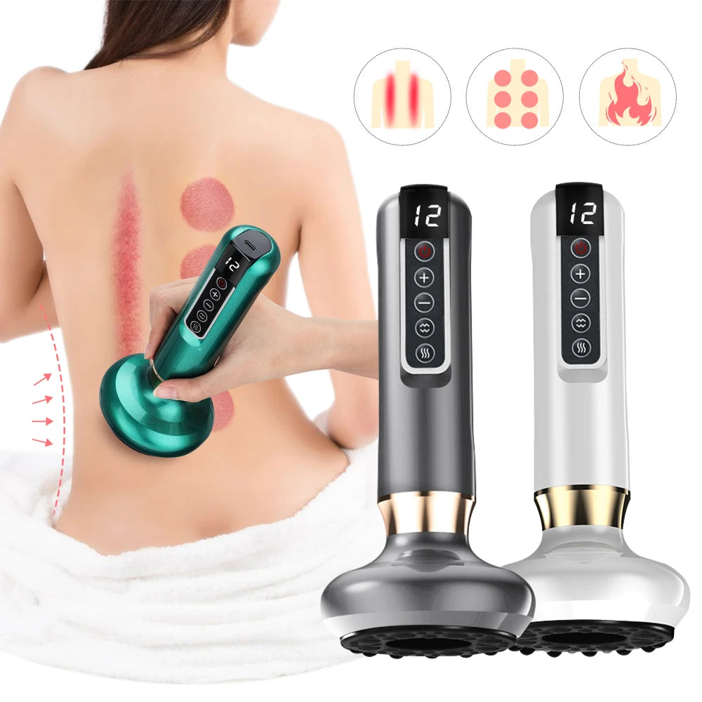 Electric Vacuum Cupping Device with Heating | Smart Negative Pressure Electric Cupping Device Qst