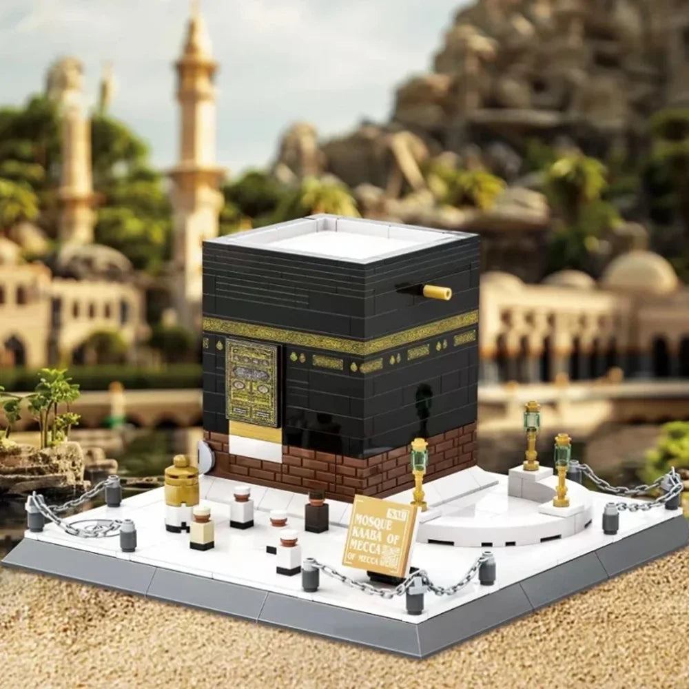 Mecca Mosque Kaaba Architecture Building Blocks Model Set Architecture Building Set Qme