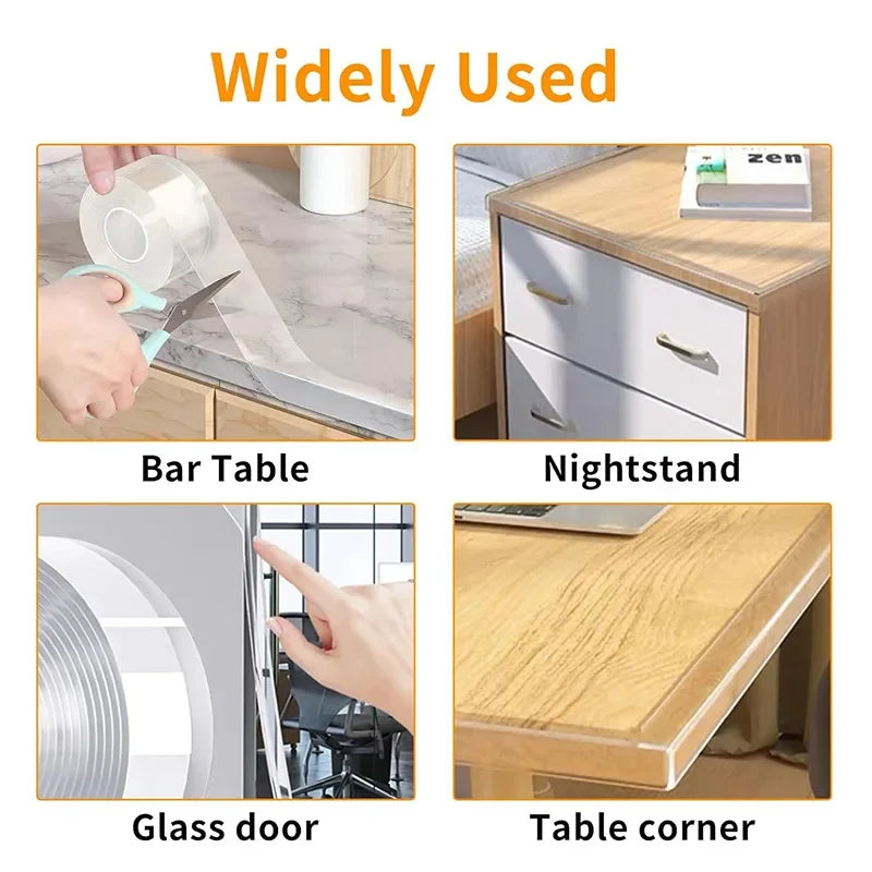 Transparent Nano Tape – Strong, Residue-Free, Thickened Nano Adhesive Tape Qme