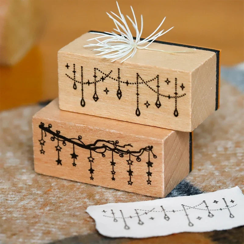 Vintage Lamp Wooden Rubber Stamp | Card Making & Crafts Wooden Rubber Stamp Qme DF