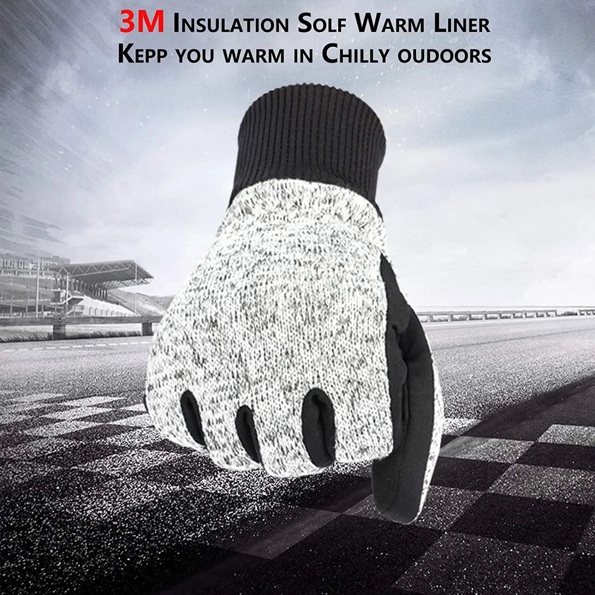Thinsulate Thermal Winter Gloves for Running & Biking | S–XL Thermal Winter Gloves Qme