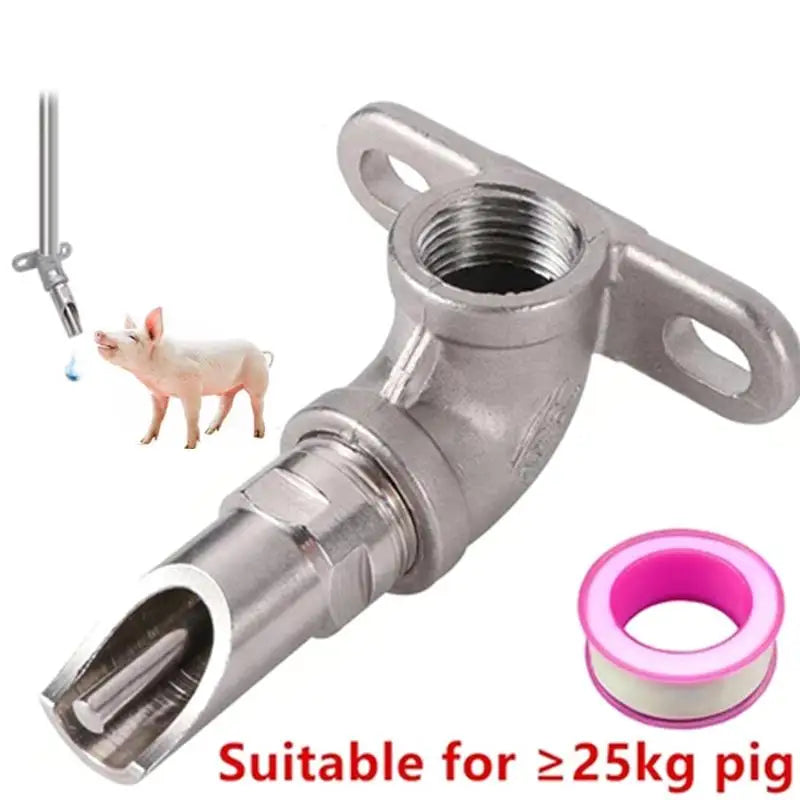Automatic Piglet Drinker | Threaded Livestock Water Dispenser Livestock Water Drinker Qme