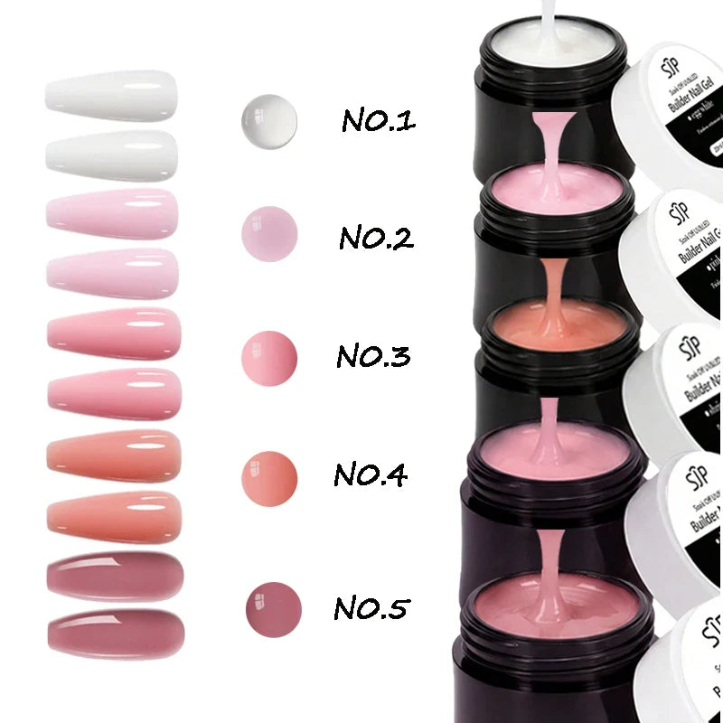 UV Leveling & Extending Nail Gel – DIY & Salon Nail Art | Qme UV Builder Nail Gel Qme