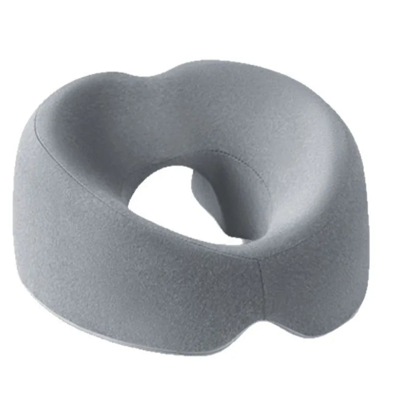 Memory Foam Face Down Pillow – Ergonomic Prone Headrest Massage Prone Pillow Qst Baby Pink