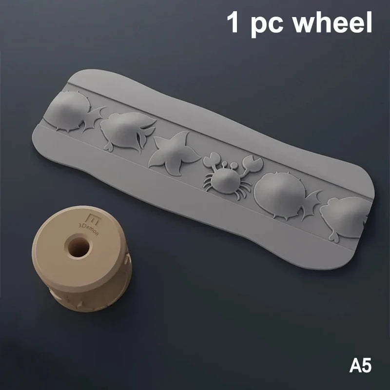 Sand Texture Rollers – Footprint & Shell DIY Art Stamp DIY Art Stamp Roller Qme A5