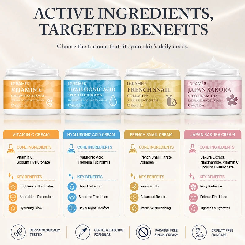 Vitamin C Face Cream with Hyaluronic Acid – Brightening Glow Brightening Face Cream Qst