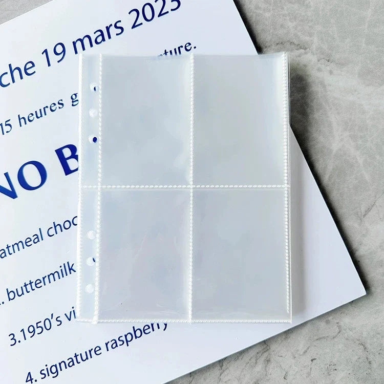 A5 Photocard Binder Sleeve 6-Ring Refill Inner Pages | Qme Photocard Binder Sleeve Qme