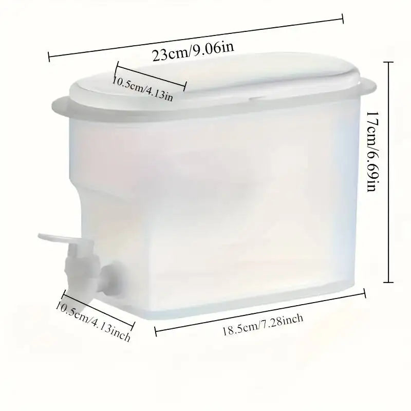 Beverage Dispenser Jug with Faucet – Cold Juice & Drinks Beverage Dispenser Jug Qme White