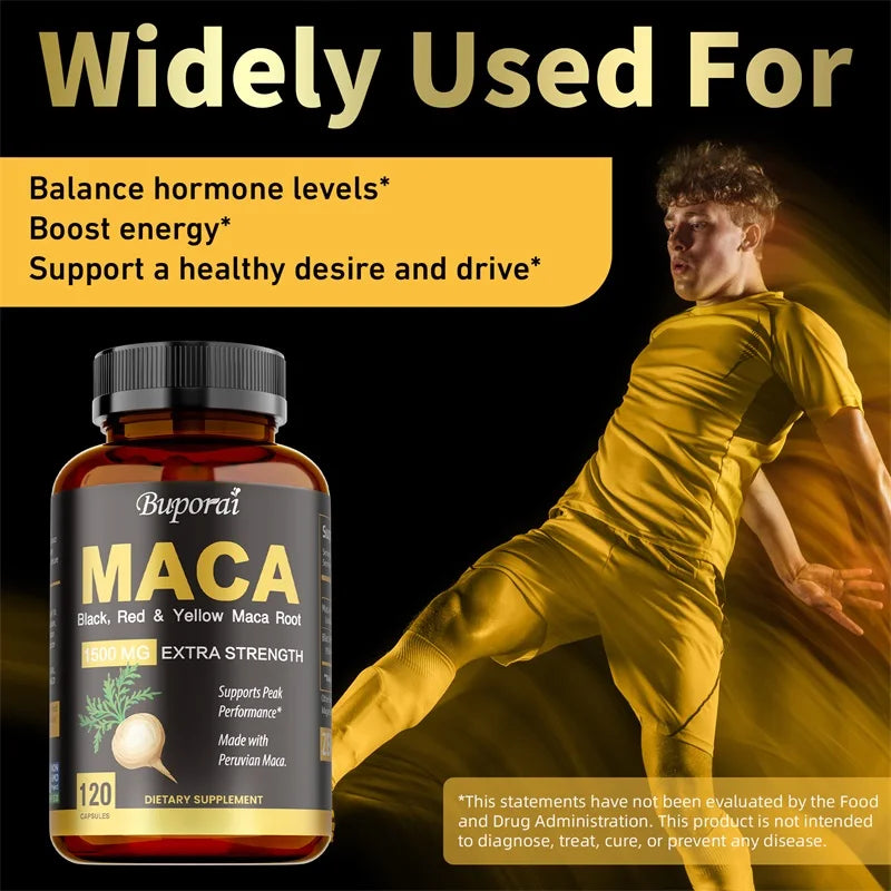 Maca Capsules – Energy, Endurance & Mood Support | Pslalae Herbal Supplement Qst