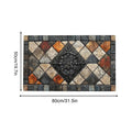 Retro Anti-Slip Kitchen Doormat 20x32 Inch | Soft Polyester Rug Kitchen Floor Mat Qme CN Style 2