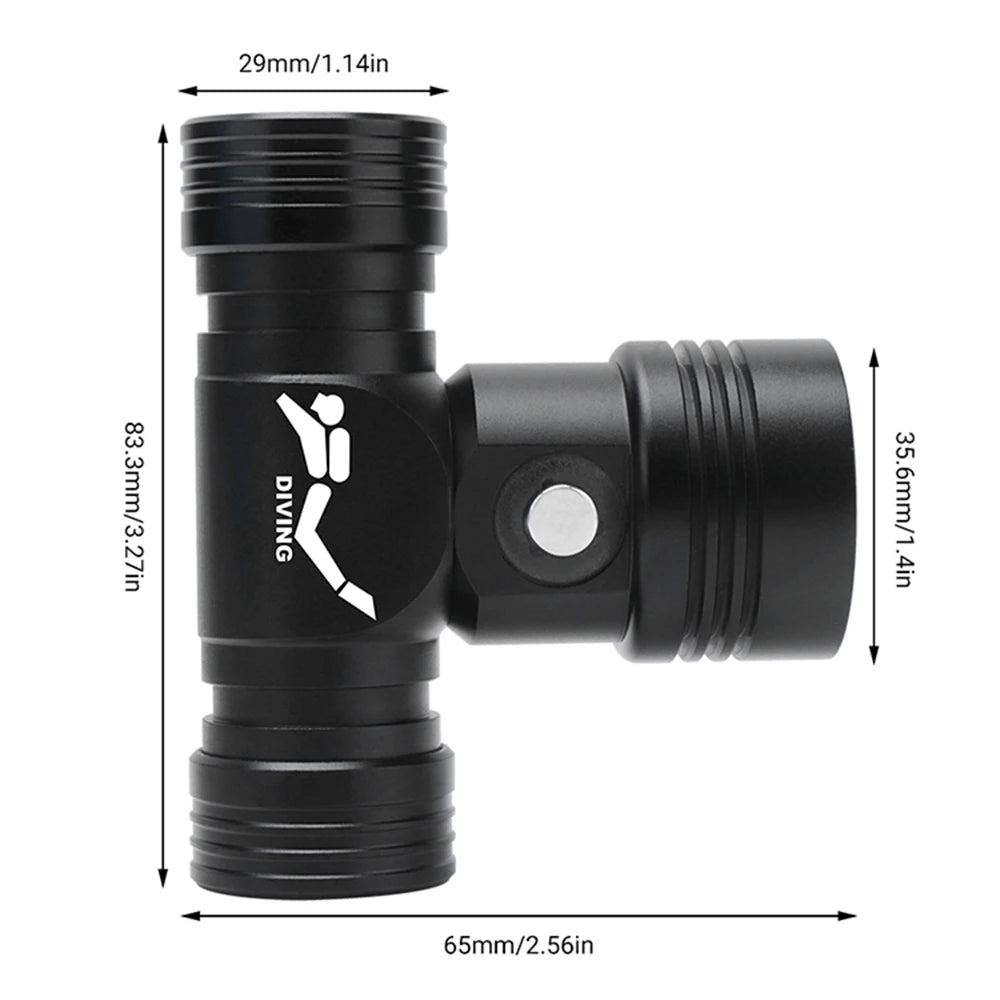BORUiT B14 Diving Headlamp IPX8 Waterproof 1000 Lumen Diving Headlamp Qst