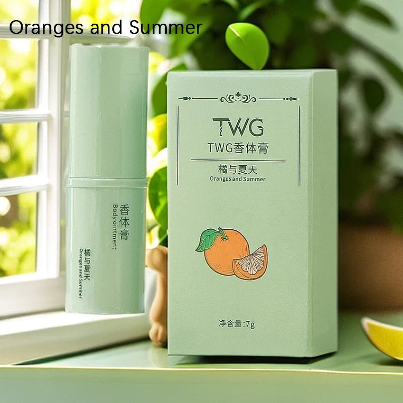 Solid Body Fragrance Cream – Fresh, Natural & Long-Lasting Solid Body Cream Qme Oranges and Summer