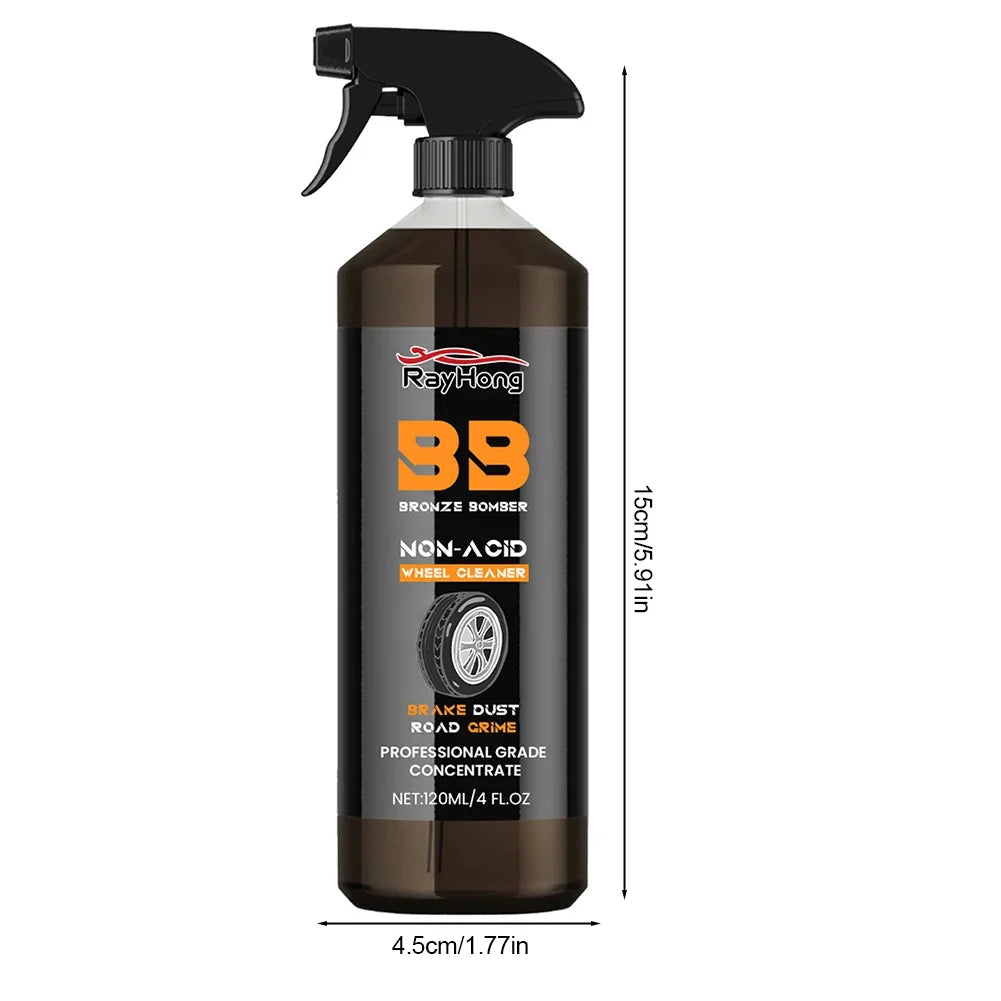 Car Wheel Brake Dust Cleaner Spray 120ml – Detailing Wash Wheel Cleaner Spray Qme
