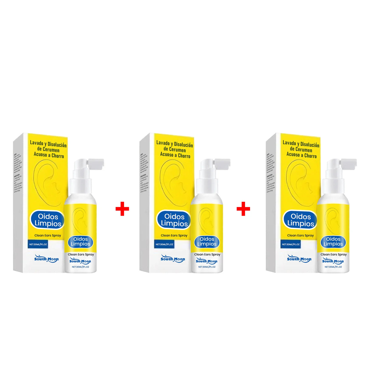 South Moon Ear Care Soothing Spray – Earwax Removal 30ml Ear Care Spray Qst 3pcs