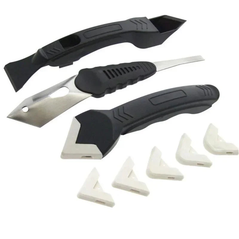 Silicone Caulking Grout Finishing Tool Set – Sealant Scraper Caulking Scraper Tool Qme