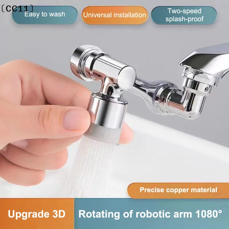 360° Flexible Faucet Extender Swivel Aerator Spray Nozzle Faucet Aerator Extender Qme