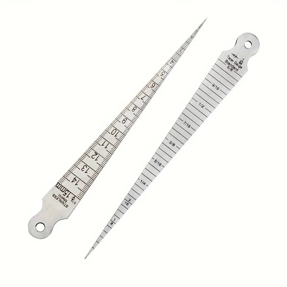 Stainless Steel Taper Gauge Wedge Feeler – Gap & Hole Measure Taper Feeler Gauge Qme
