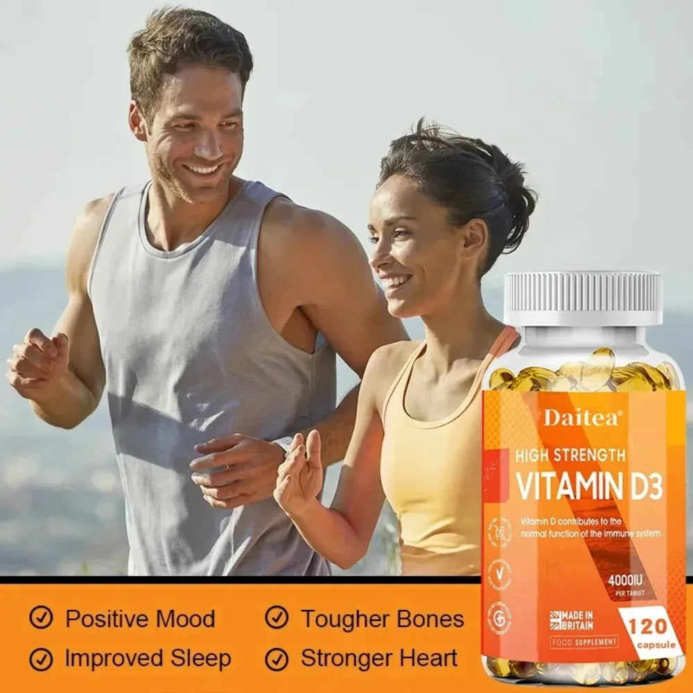 ZENVITALIZE Vitamin D3 120 Capsules – Immune & Bone Support Vitamin Supplement Qst