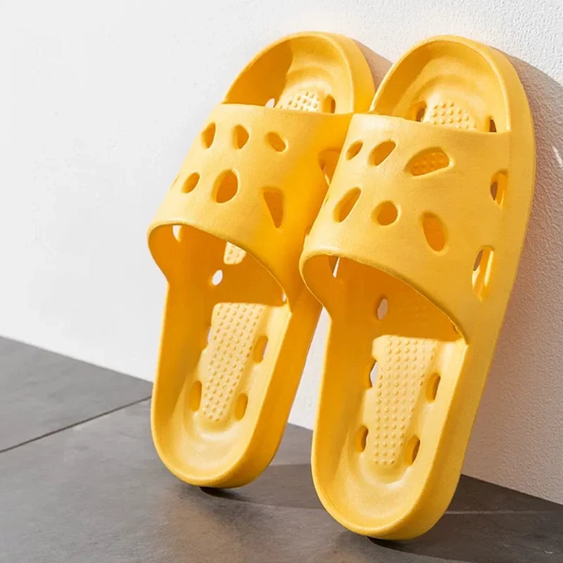 Women's Platform Cloud Slippers – EVA Soft Slide Sandals Platform Slide Slippers Qme C-Yellow 36-37