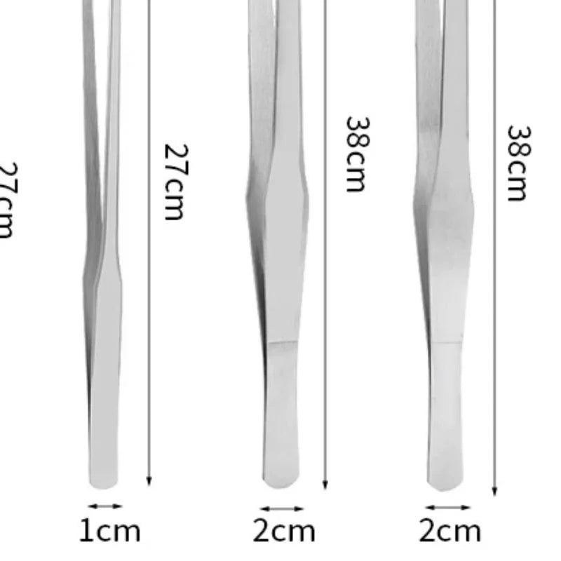Reptile Feeding Tongs Stainless Steel Rubber Tip Tweezers Pet Feeding Tongs Qst