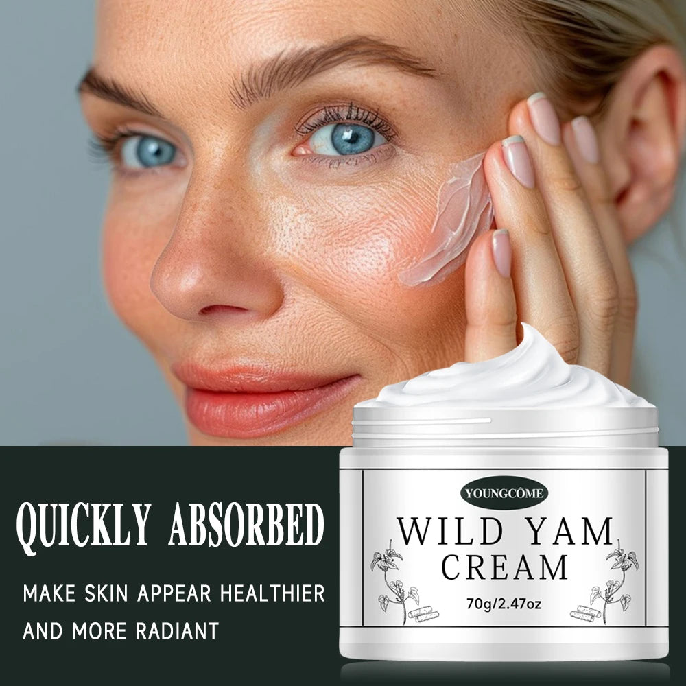 YOUNGCOME Wild Yam Root Face Cream – Brightening & Hydrating Face Moisturizer Cream Qst